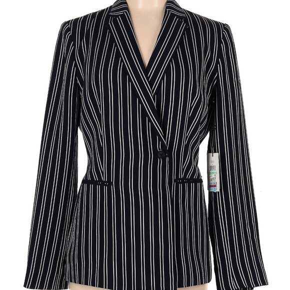 Dkny Jackets & Blazers - NWT DKNY Classy black & white pinstripe blazer, size 6